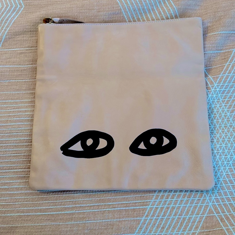 Clare V Eyes Light Pink Fold Over Clutch